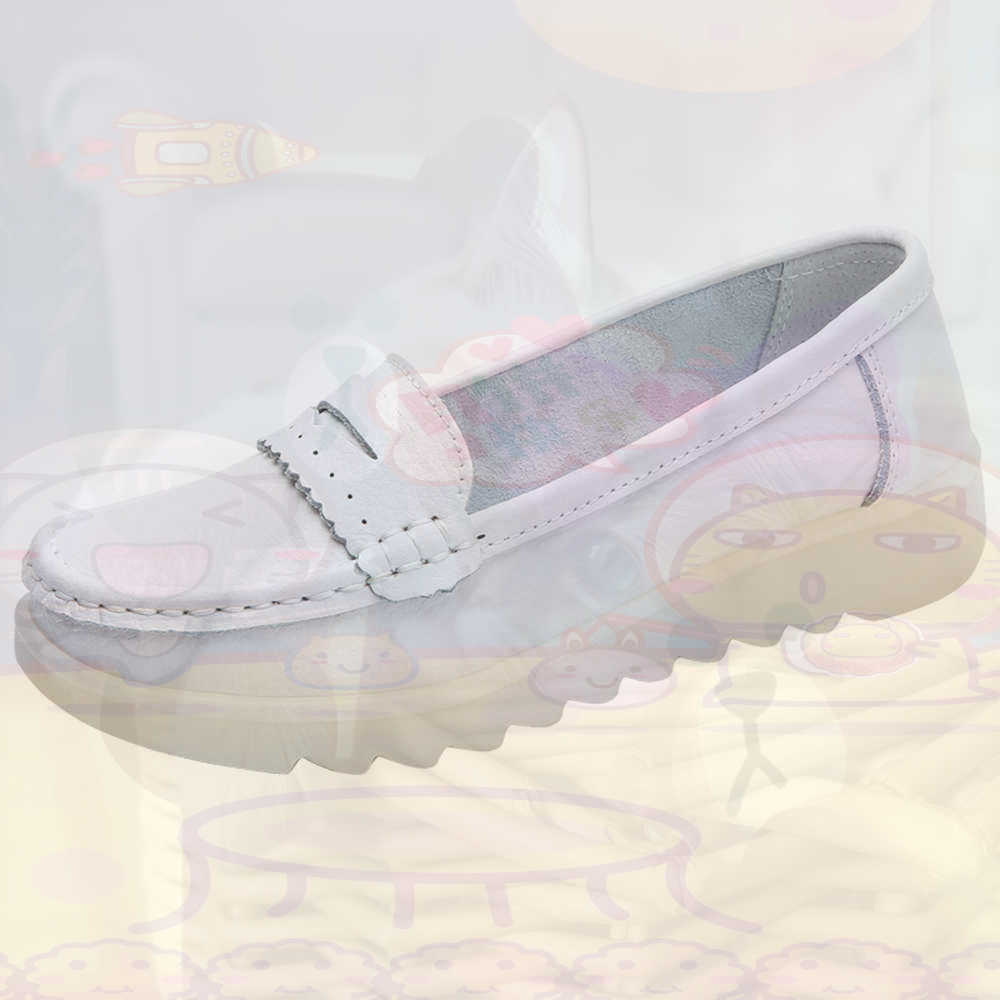 Women Formal Office Wear Shoes - Mokasyny do jazdy Nastoletnie trampki Deskorolka
