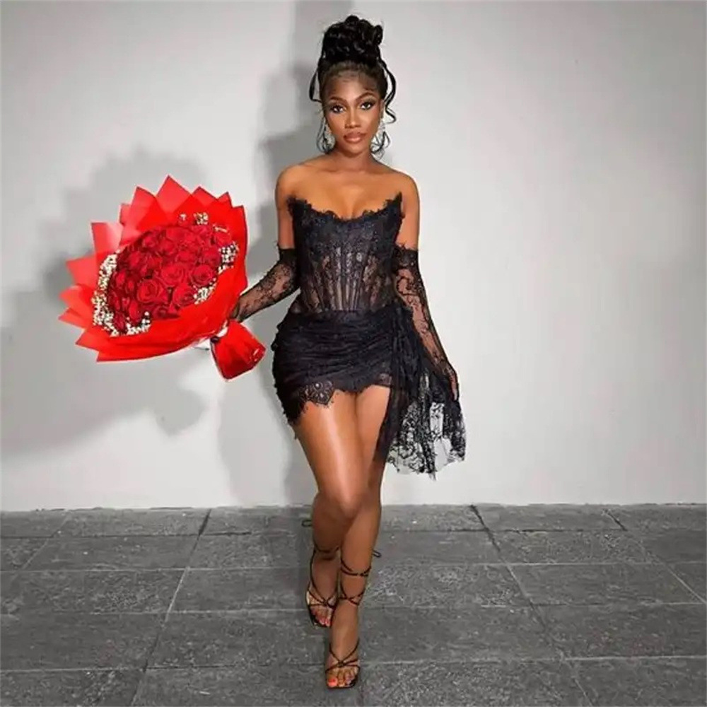 Women Formal Wear H&M - Elegancka, stylowa sukienka tuba z koronką,