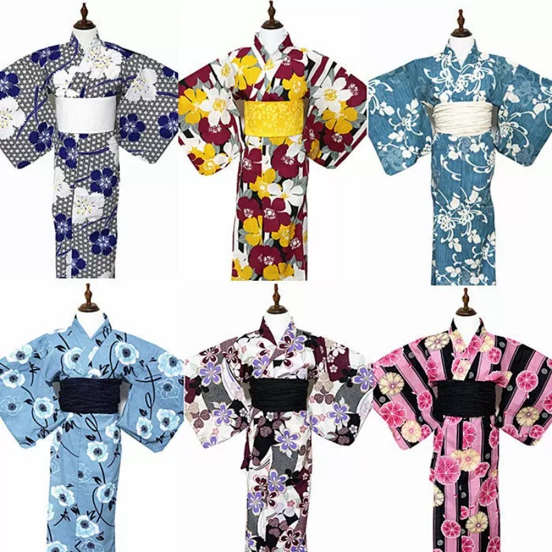 Women'S Formal Traditional Wear - Kimono damskie letnie yukata bawełniane retro