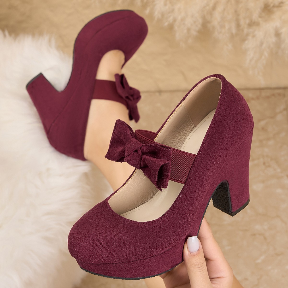 Women Formal Office Wear Shoes - Duże rozmiary damskich butów Mary Jane