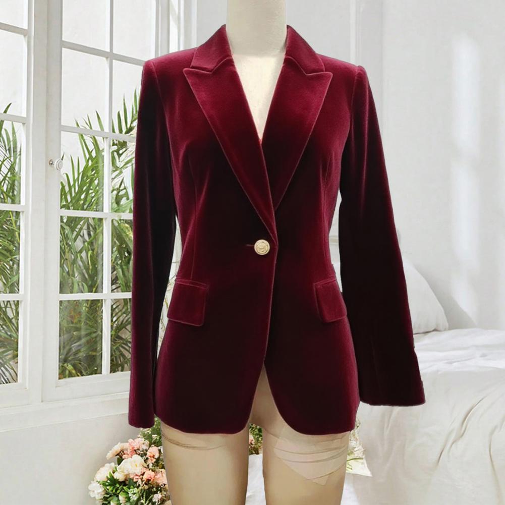 Women Formal Wear Blazers - Aksamitne, duże rozmiary, damskie smokingi z