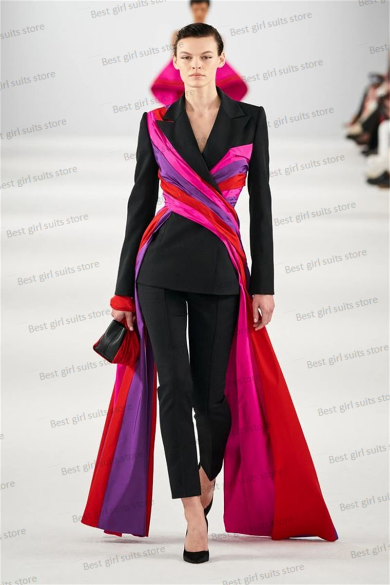 Women'S Formal Jackets To Wear With Dresses - Damska marynarka komplet garniturów na wybiegu