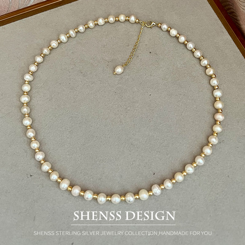 Klasyczny temperament naturaln – Pearl Necklace Set recenzja i cena