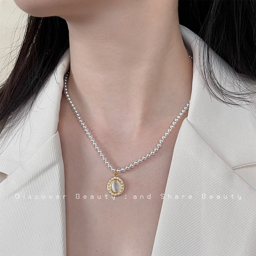Akcesoria DIY, vintage kolczyk – Pearl Necklace Set recenzja i cena