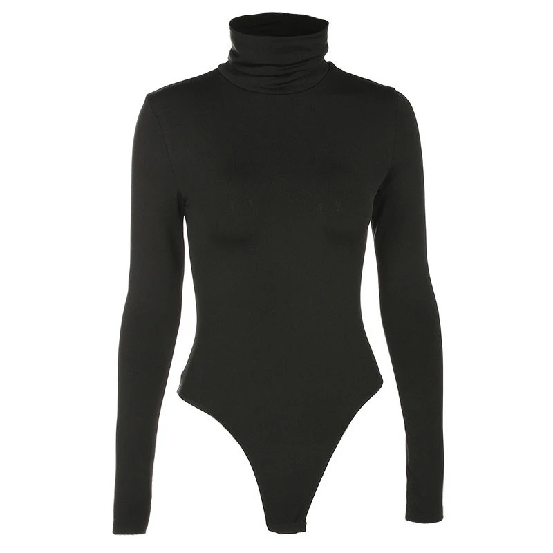 Body z golfem damskie z długim – Turtleneck Bodysuit Office recenzja i cena