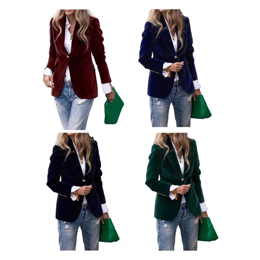 Aksamitne, duże rozmiary, dams – Women Formal Wear Blazers recenzja i cena