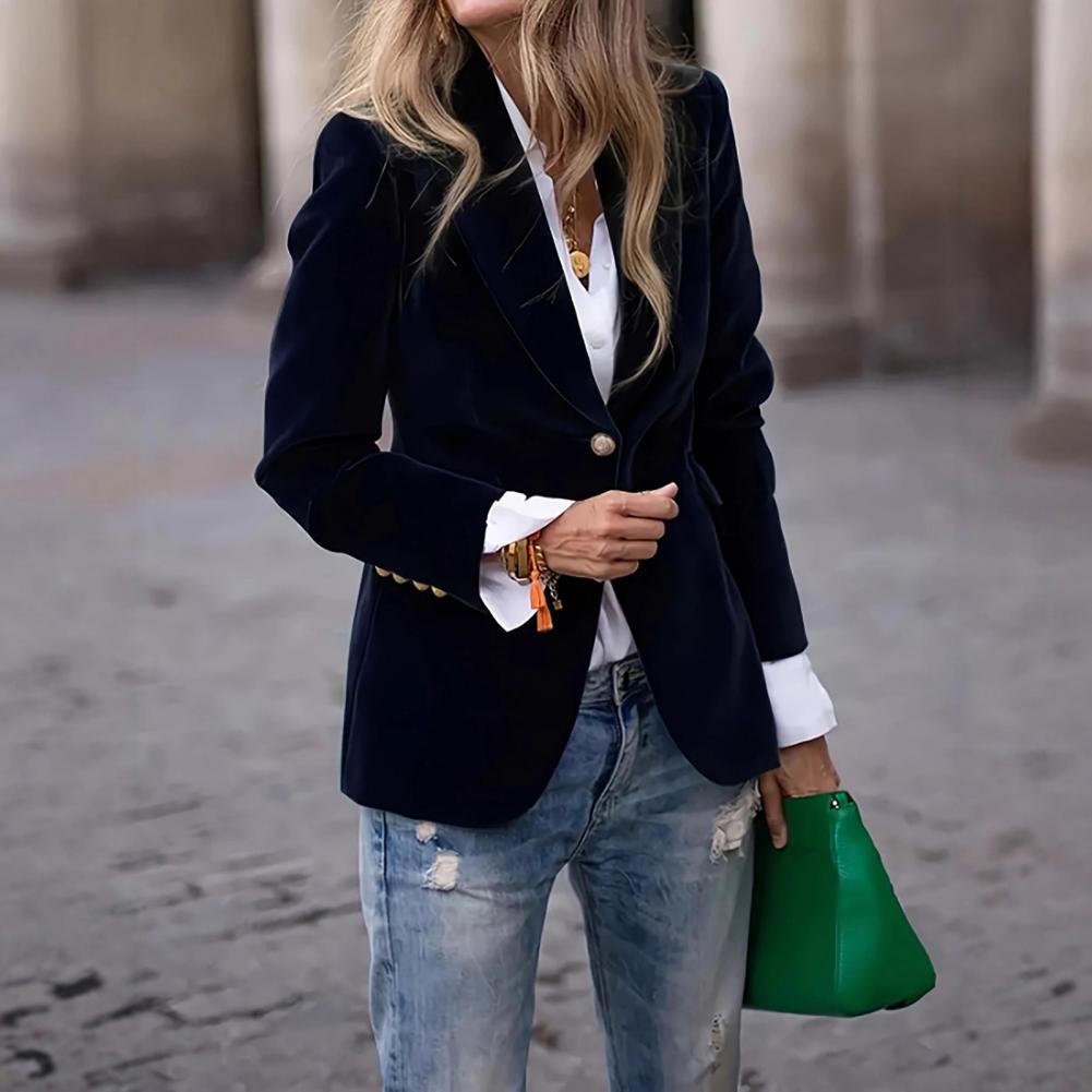 Aksamitne, duże rozmiary, dams – Women Formal Wear Blazers recenzja i cena