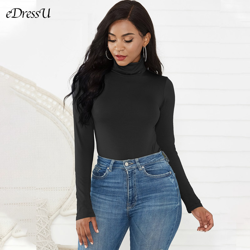 Body damskie z golfem jesień w – Turtleneck Bodysuit Office recenzja i cena