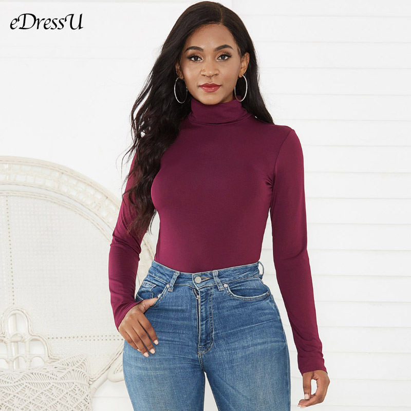 Body damskie z golfem jesień w – Turtleneck Bodysuit Office recenzja i cena
