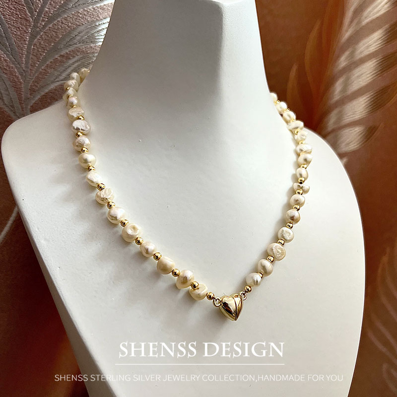 Naturalny barokowy naszyjnik z – Pearl Necklace Set recenzja i cena