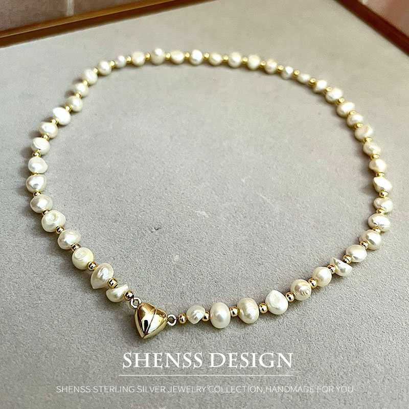 Naturalny barokowy naszyjnik z – Pearl Necklace Set recenzja i cena