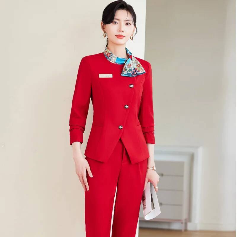 Eleganckie komplety spodniowe  – Women Formal Wear Blazers recenzja i cena