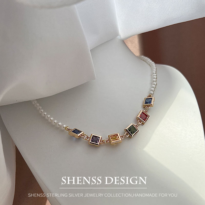 Imitacja perły Kwadratowy nasz – Pearl Necklace Set recenzja i cena
