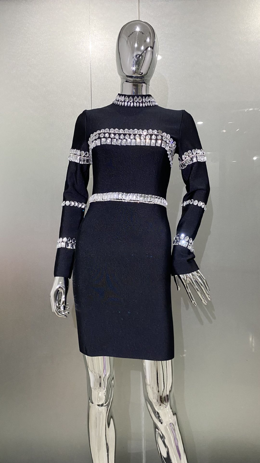 Sukienka z dżetami, czarna, z  – Women'S Semi Formal Evening Wear recenzja i cena