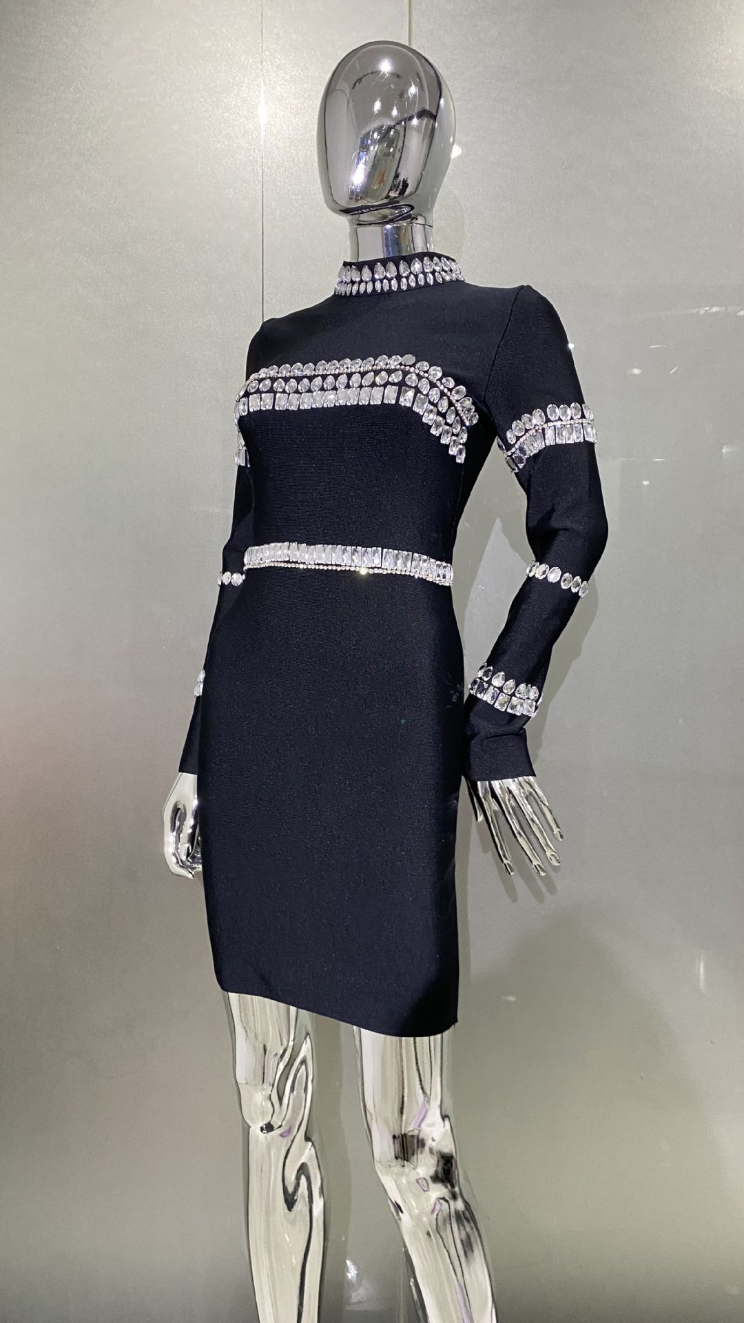 Sukienka z dżetami, czarna, z  – Women'S Semi Formal Evening Wear recenzja i cena