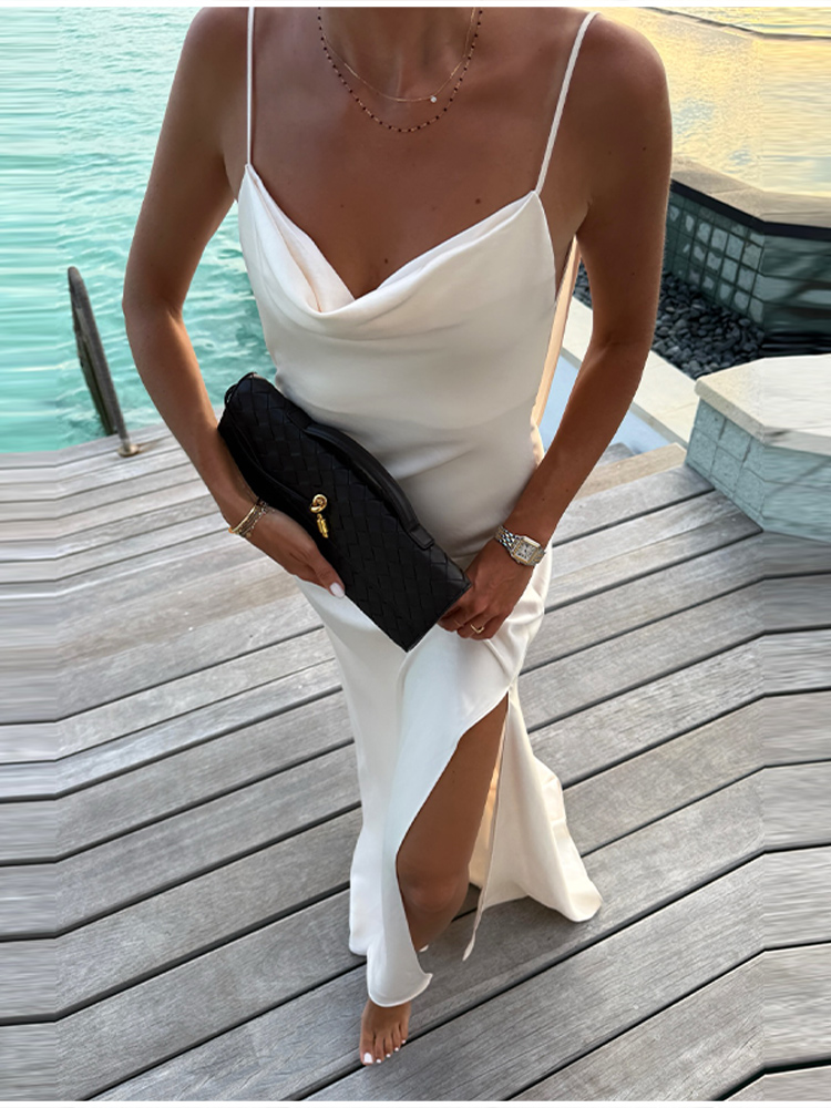 Elegancka damska satynowa suki – Women'S Holiday Formal Wear recenzja i cena