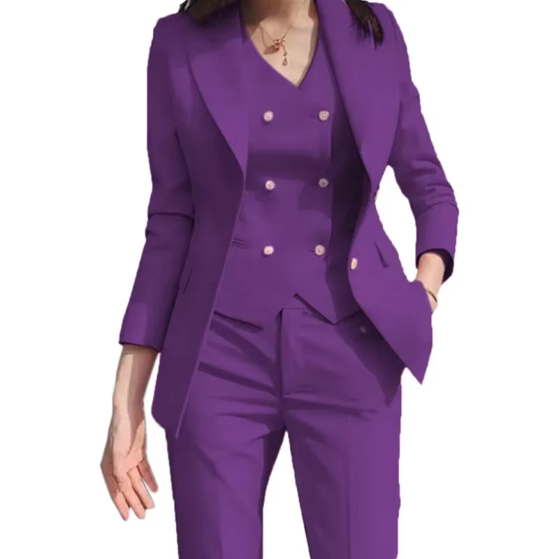 Luksusowy damski garnitur 3-cz – Women Formal Wear Vest recenzja i cena