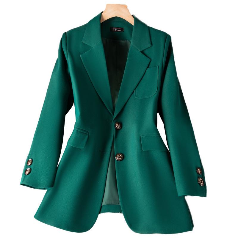Niebieski czarny zielony damsk – Women Formal Wear Blazers recenzja i cena